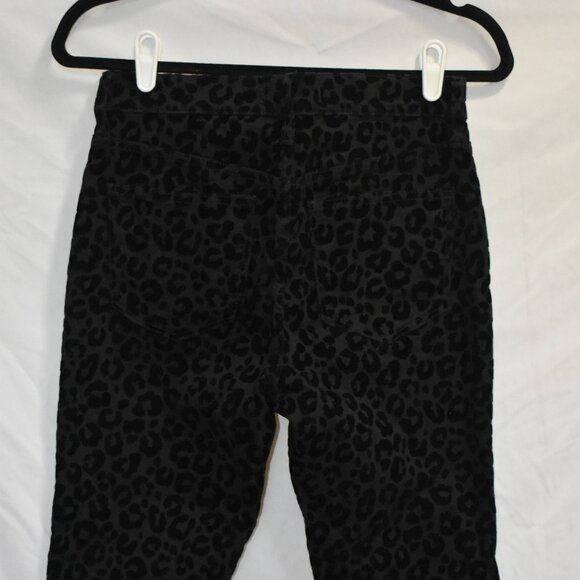 Madewell Size 26 Black Jeans Cheetah Print - Picture 8 of 8
